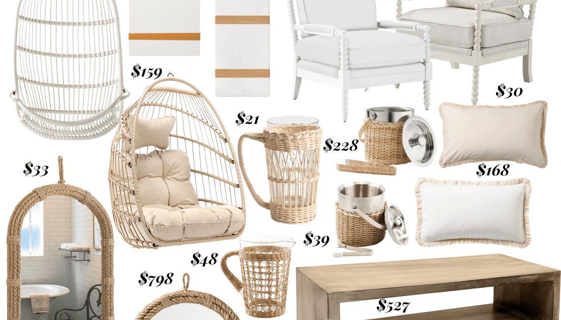 Serena and lily sale hanging chair dupe
